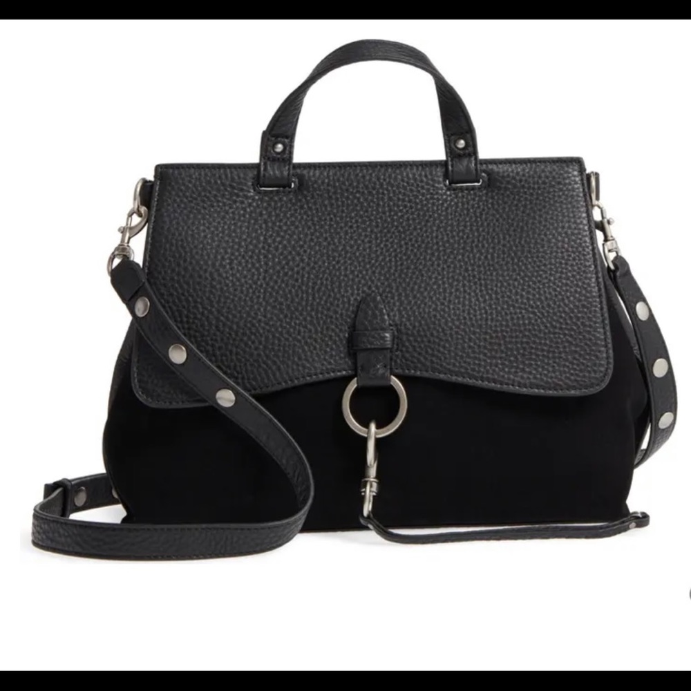 Medium Keith Suede & Leather Satchel